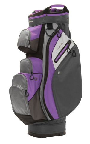 Z-100 15-way Cart Bag Dark Gray/Light Gray/Violet